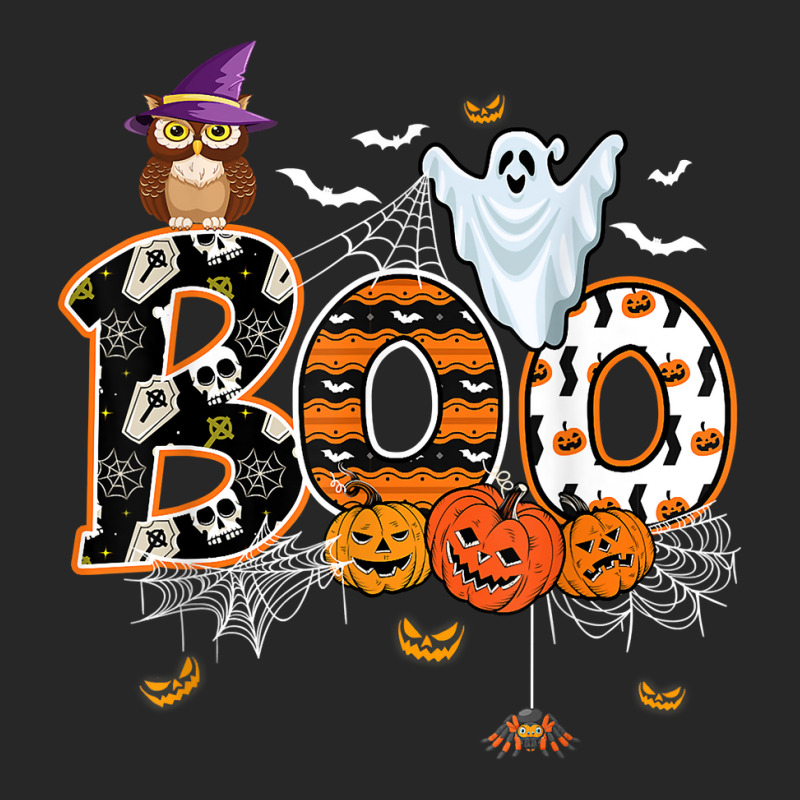 Boo Creepy Owl Pumpkin Ghost Funny Halloween Costu Men's T-shirt Pajama Set | Artistshot