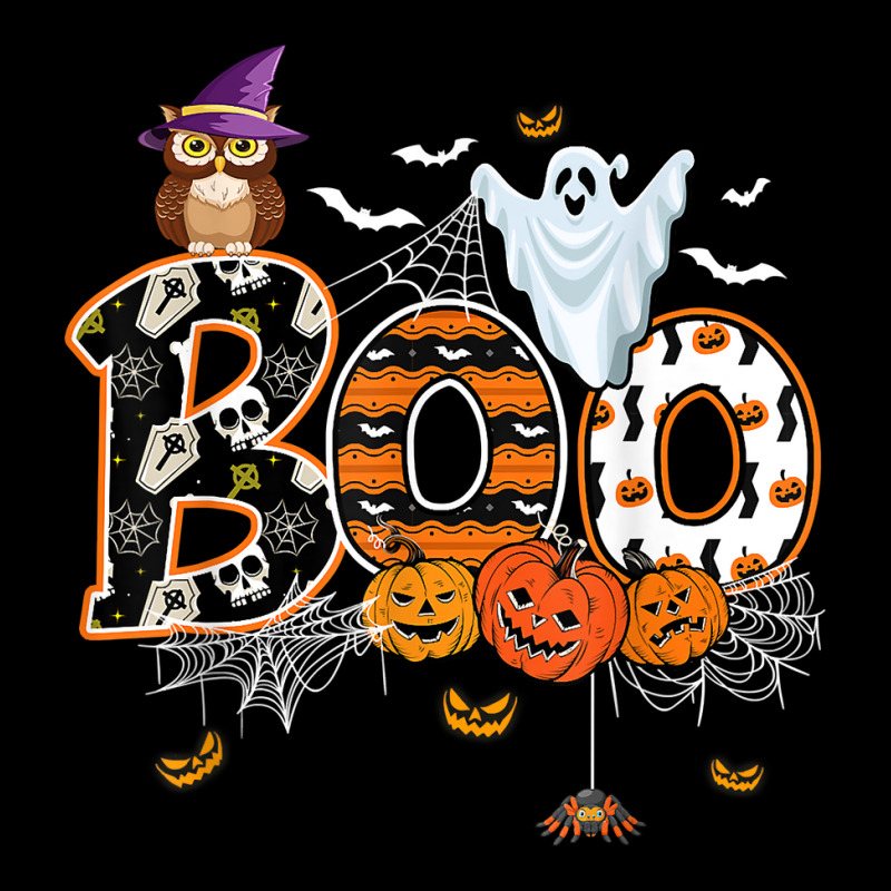 Boo Creepy Owl Pumpkin Ghost Funny Halloween Costu Lightweight Hoodie | Artistshot