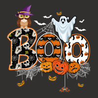 Boo Creepy Owl Pumpkin Ghost Funny Halloween Costu Champion Hoodie | Artistshot