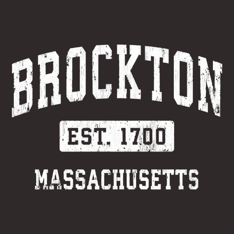 Brockton Massachusetts Ma Vintage Established Spor Racerback Tank by worrekal | Artistshot