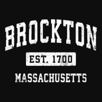 Brockton Massachusetts Ma Vintage Established Spor Crop Top | Artistshot