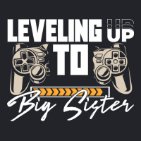 Leveling Up To Big Sister Cute Gamer Kids New Sibl Lightweight Hoodie | Artistshot