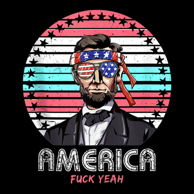 Mens Womens Shirt Lincoln America Fuck Yeah Vintag V-Neck Tee by gabuya | Artistshot