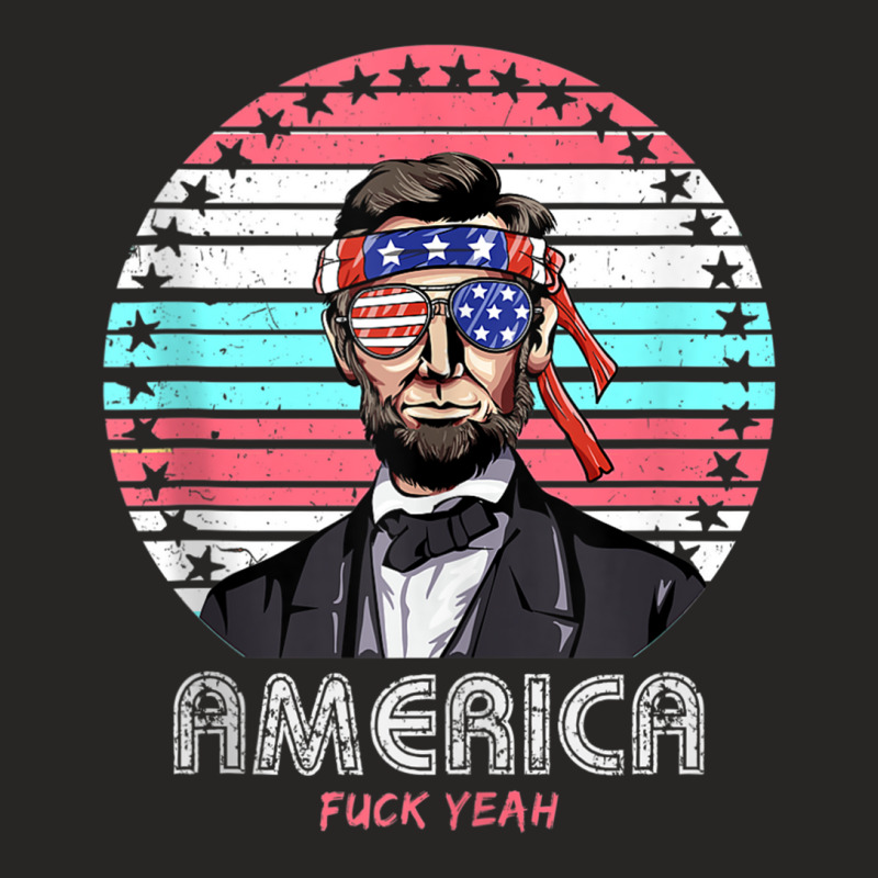 Mens Womens Shirt Lincoln America Fuck Yeah Vintag Ladies Fitted T-Shirt by gabuya | Artistshot