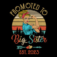 Promoted To Big Sister Est 2023 Retro First Time S Zipper Hoodie | Artistshot