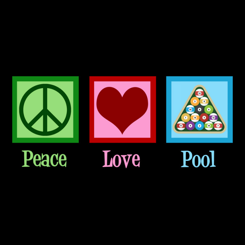 Peace Love Pool Billiards Pocket T-shirt | Artistshot