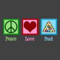 Peace Love Pool Billiards Vintage T-shirt | Artistshot