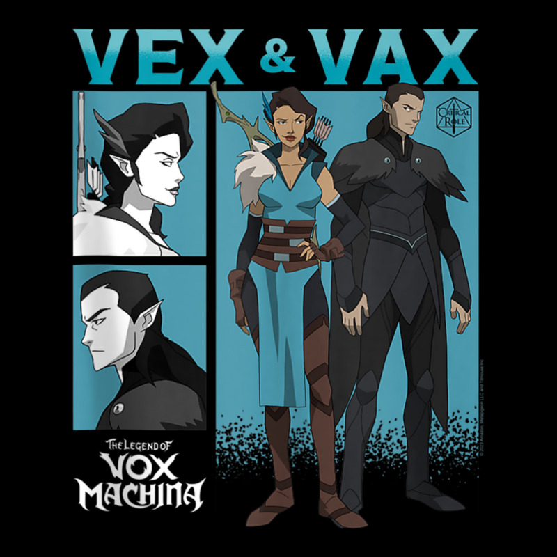 The Legend Of Vox Machina Vex & Vax Blocks Tank To V-Neck Tee by terrilyn | Artistshot