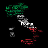 Italy Map Silhouette Flag Towns Cities Rome Travel Baby Beanies | Artistshot