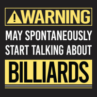 Warning About Billiards T-shirt | Artistshot