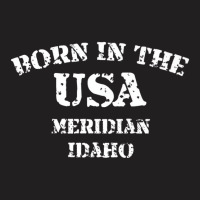 Meridian Idaho Born In The Usa Distressed Premium T-shirt | Artistshot