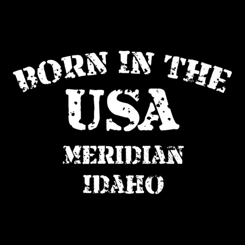 Meridian Idaho Born In The Usa Distressed Premium Pocket T-Shirt by imelde | Artistshot