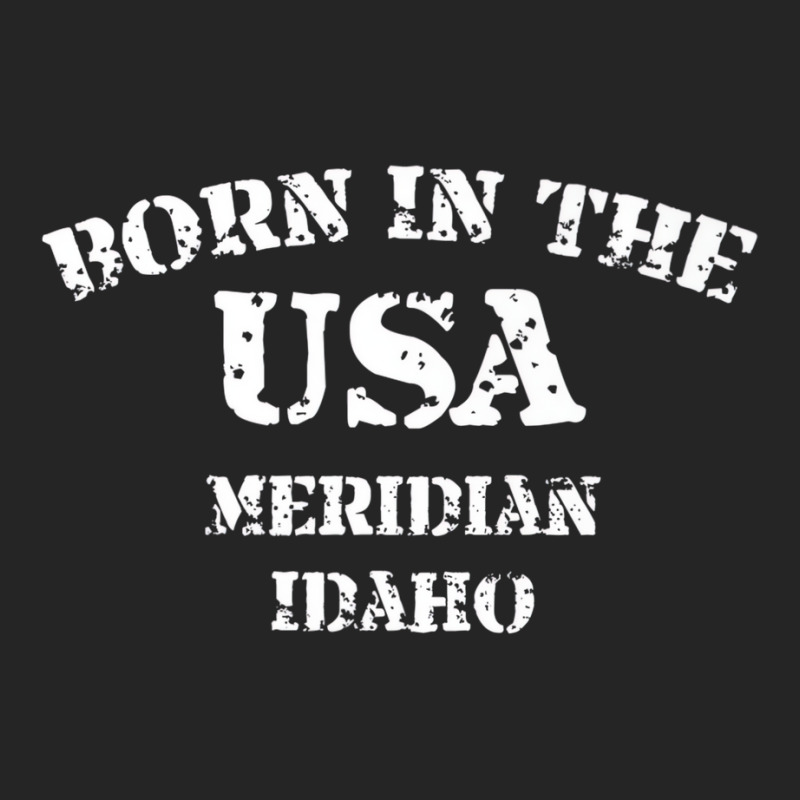 Meridian Idaho Born In The Usa Distressed Premium Unisex Hoodie by imelde | Artistshot