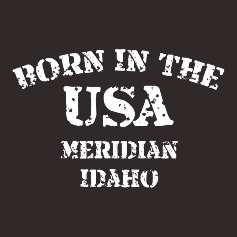 Meridian Idaho Born In The Usa Distressed Premium Racerback Tank by imelde | Artistshot