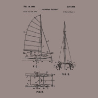 Catamaran Sailboat Blueprint Shirt   Old Sailing B Vintage T-shirt | Artistshot