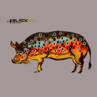 Funny Fly Fishing Pig Hog With Brown Trout Skin Te Vintage Short | Artistshot