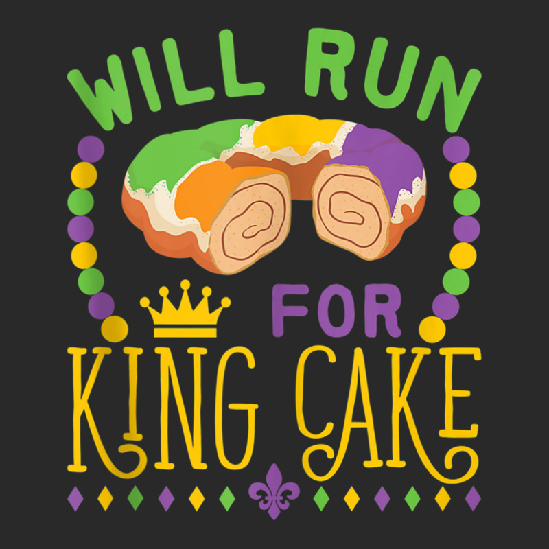 Will Run For King Cake Mardi Gras Party Parade Tan Printed Hat | Artistshot