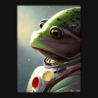 Green Frog Animal Wild Astronaut Future Scifi Tech Scorecard Crop Tee | Artistshot