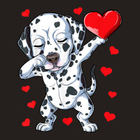 Dabbing Dalmatian Valentines Day Heart Boys Girls Tank Top | Artistshot