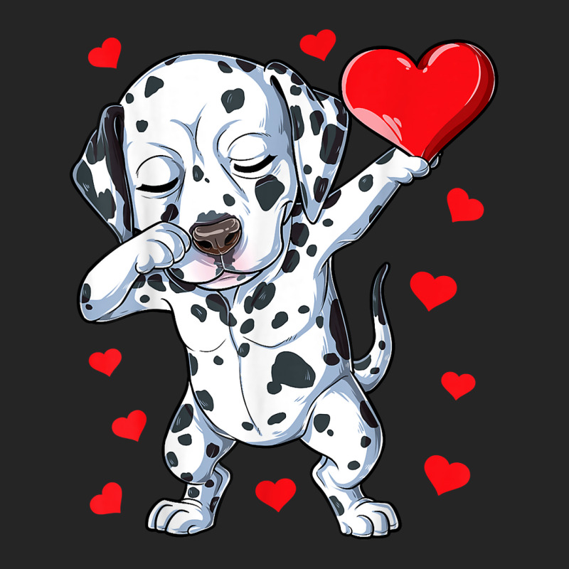 Dabbing Dalmatian Valentines Day Heart Boys Girls Unisex Hoodie by ewubea | Artistshot