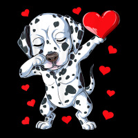 Dabbing Dalmatian Valentines Day Heart Boys Girls Zipper Hoodie | Artistshot