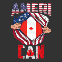 Cdn Maple Leaf Half Canadian Half American Flag Us Baby Bodysuit | Artistshot