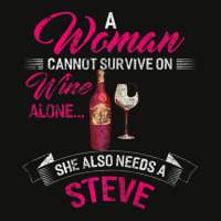 Womens A Woman Cannot Survive On Wine Alone She Al Scorecard Crop Tee | Artistshot