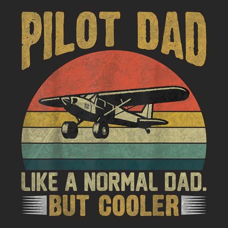 Funny Pilot Art For Dad Father Aviation Airplane P Ladies Fitted T-Shirt by validokel | Artistshot