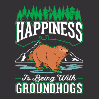 Groundhog Happiness Marmot Woodchuck 2 Vintage Hoodie | Artistshot