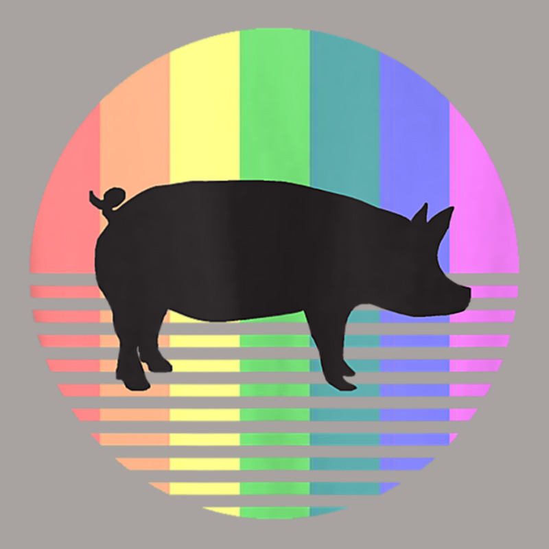 Retro Pig Gay Pride Vintage 80s Rainbow Pig Farm A Racerback Tank by africaka | Artistshot