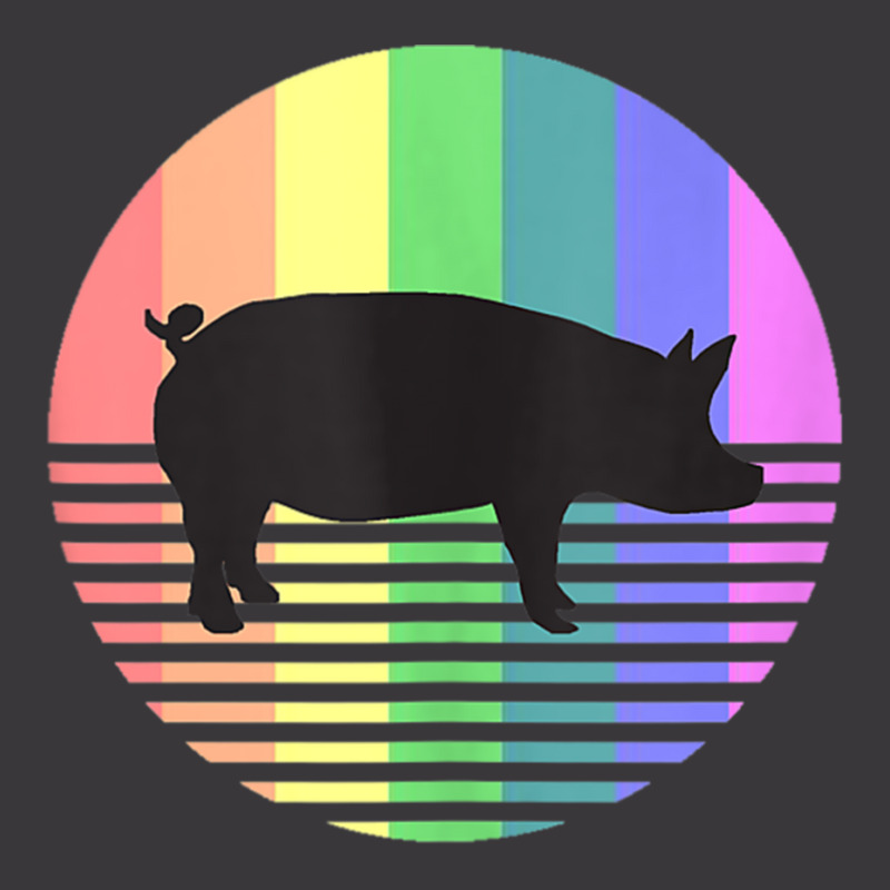 Retro Pig Gay Pride Vintage 80s Rainbow Pig Farm A Ladies Curvy T-Shirt by africaka | Artistshot