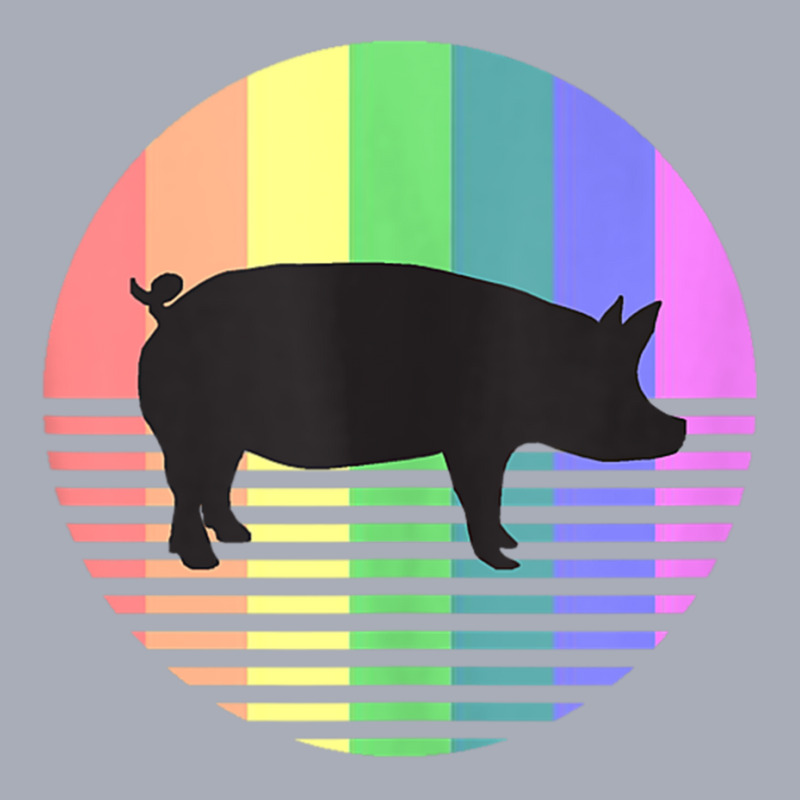 Retro Pig Gay Pride Vintage 80s Rainbow Pig Farm A Tank Dress by africaka | Artistshot