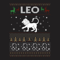 Leo Christmas Ugly Sweater T-shirt | Artistshot