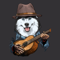 Siberian Husky Playing Guitar Husky Dog Lover Guit Vintage Short | Artistshot