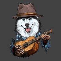 Siberian Husky Playing Guitar Husky Dog Lover Guit Vintage T-shirt | Artistshot