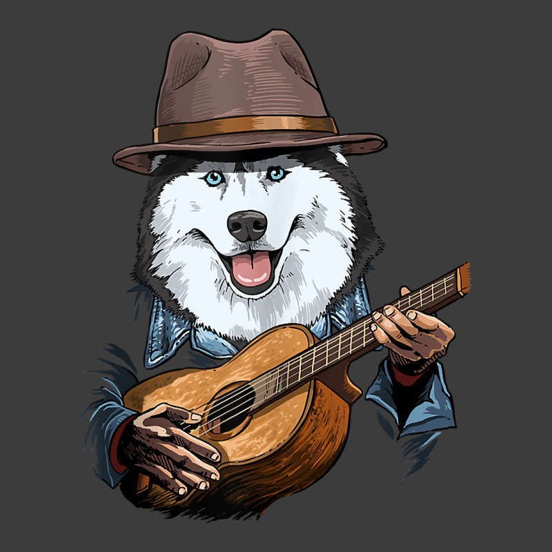 Siberian Husky Playing Guitar Husky Dog Lover Guit Men's Polo Shirt by boney | Artistshot