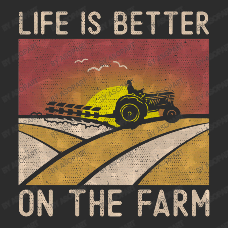 Life Is Better On The Farm Funny Farmer Gift Vintage Farming Tractor D Exclusive T-shirt by AsopArt | Artistshot