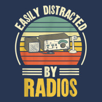 Easily Distracted By Radios Ham Radio Amateur Radi Ladies Denim Jacket | Artistshot