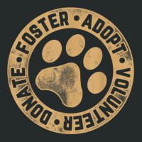 Foster. Adopt. Volunteer. Donate. Animal Rescue Do Women's Triblend Scoop T-shirt | Artistshot