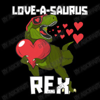 Loveasaurus Rex Valentines Day Dinosaur With Red Heart Funny And Cute Men's 3/4 Sleeve Pajama Set | Artistshot