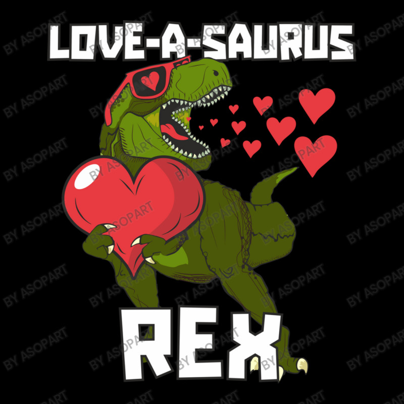 Loveasaurus Rex Valentines Day Dinosaur With Red Heart Funny And Cute Men's 3/4 Sleeve Pajama Set | Artistshot