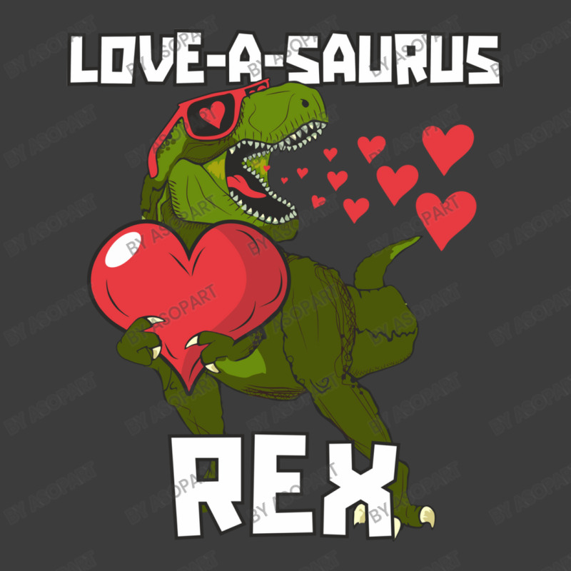 Loveasaurus Rex Valentines Day Dinosaur With Red Heart Funny And Cute Men's Polo Shirt | Artistshot