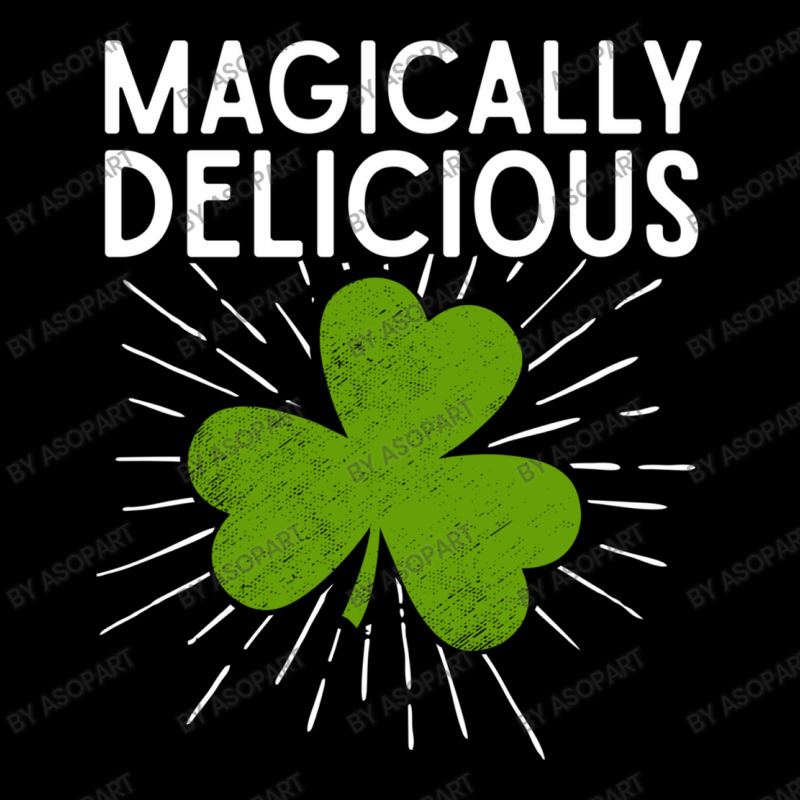 Magically Delicious Green Clover Leaf Funny St Patricks Day Lucky Sham Youth Jogger by AsopArt | Artistshot