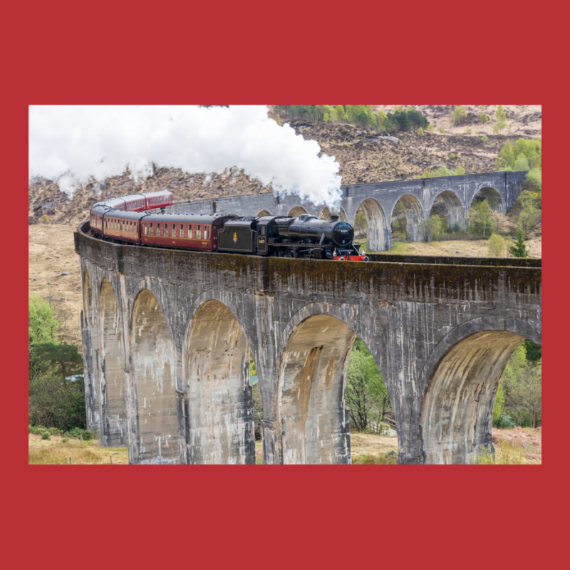 Jacobite Steam Train Over The Glenfinnan Viaduct T-Shirt by heathybatevam | Artistshot