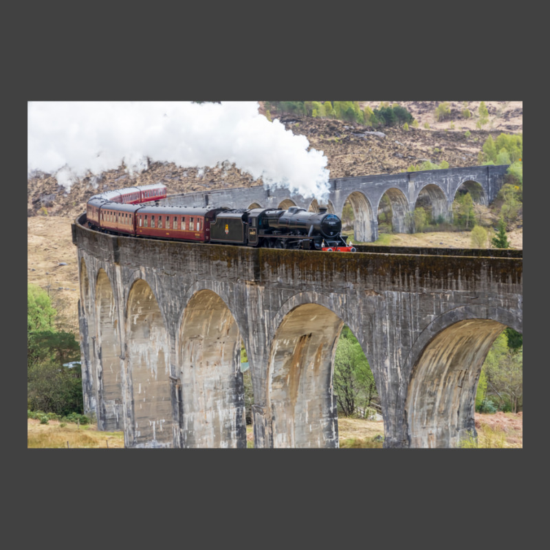 Jacobite Steam Train Over The Glenfinnan Viaduct Vintage T-Shirt by heathybatevam | Artistshot