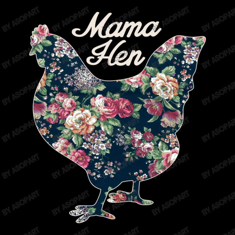 Mama Hen Floral Chicken Countrycore Aesthetics Cute Flowers Print For Zipper Hoodie | Artistshot