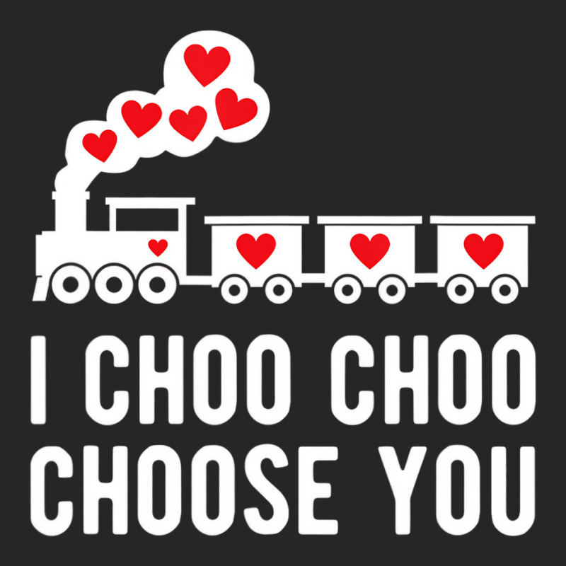 Kids Valentine's Day Choo Choo Train Hearts For Bo Ladies Fitted T-Shirt by heffopance | Artistshot