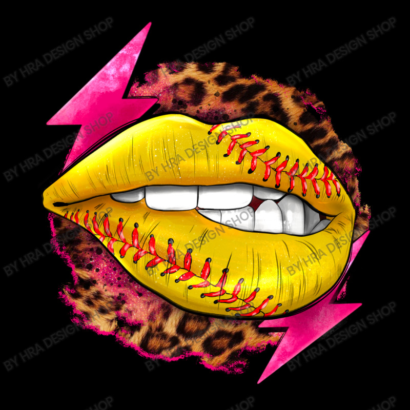 Softball Lips With Lightning Toddler Sweatshirt by HRA Design Shop | Artistshot