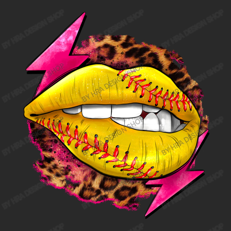 Softball Lips With Lightning Toddler T-shirt by HRA Design Shop | Artistshot