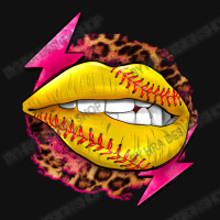 Softball Lips With Lightning Baby Bibs | Artistshot